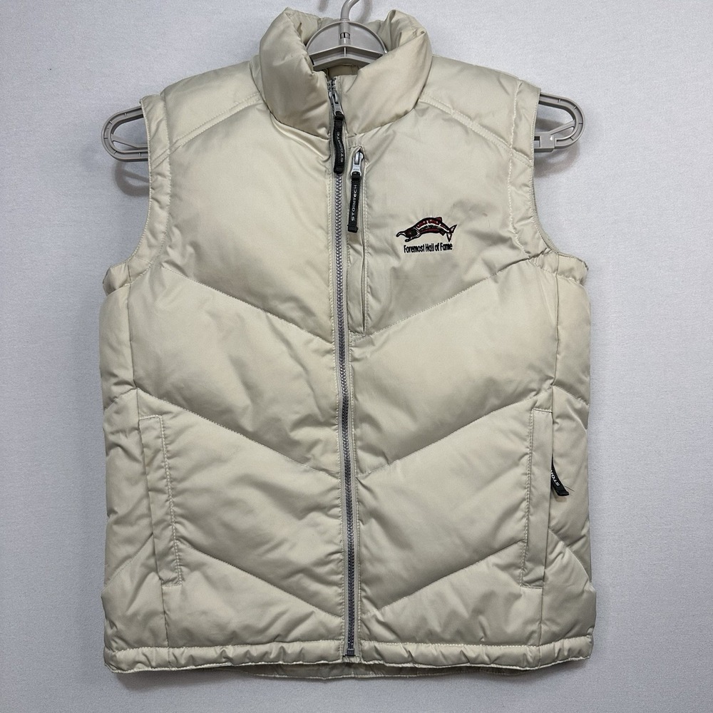 Stormtech Vest Men's Medium Off white Foremost Hall‎ Of Fame